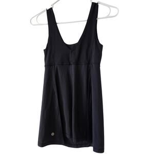 Lululemon Size 4 Black Tank Shirt Shapewear Compression Work out Athletic